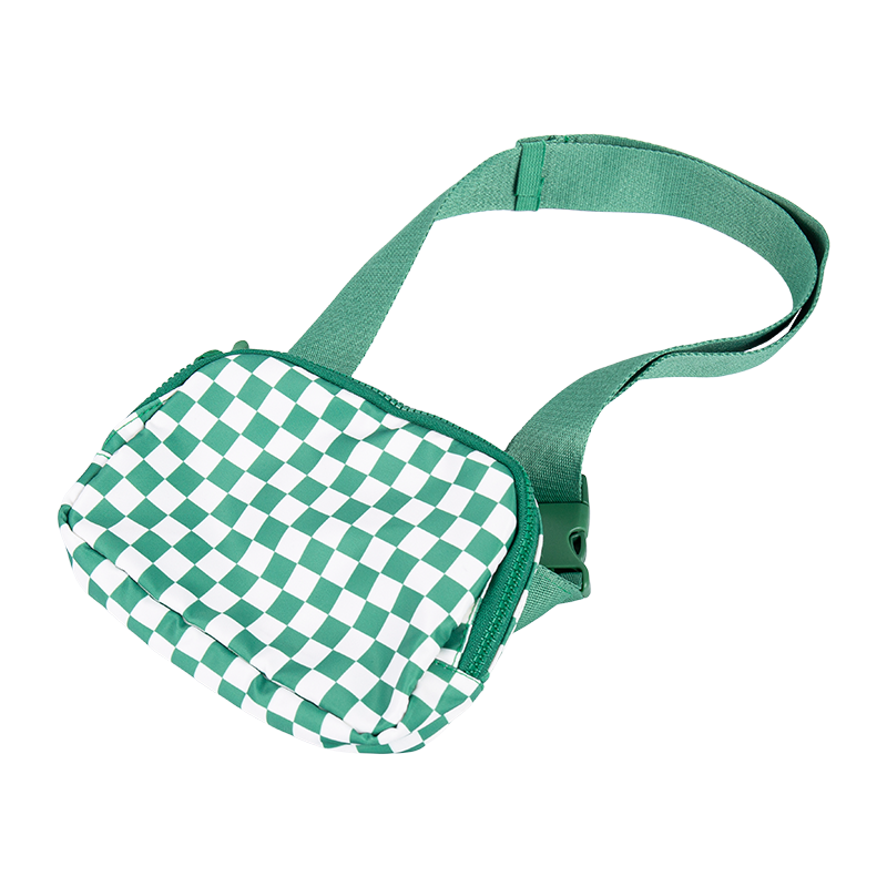 فحص لوحة المشي بطبعة Crossbody Bag
